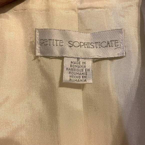 Size 8P French Vanilla Blazer-Petite Sophisticates - Picture 9 of 15